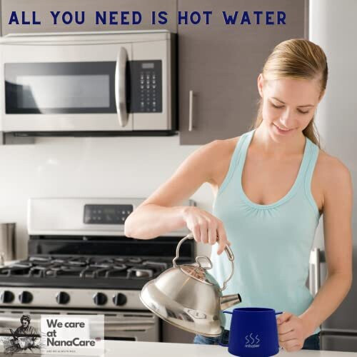 UK Steam Inhaler Cup with Powerful Menthol Crystals and Nasal Stick