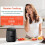 COSORI Small Air Fryer Oven 2L, 4-in-1 Mini Air Fryer, Energy-saving, Reheat, Space-saving & Low-noise, Nonstick and Dishwasher Safe Basket, 97% less oil, 5