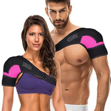 Shoulder Brace For Women Adjustable Shoulder Support Brace for Left and Right Shoulder Compression Sleeve for Injury Prevention, Dislocated AC Joint,
