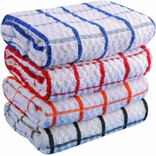 Tea Towels Extra Large 70 X 40 cm Kitchen Towels Set - 100% Cotton Terry Towelling Soft Absorbent Lint Free Kitchen Cloth Dish Towels and Bar Towels