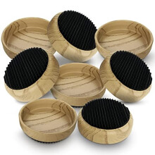 8pk Rubber Base Castor Cups for Wooden Floors and Carpets | Wooden Furniture Castor Cups Non-Slip | Caster Cups to Protect Wooden Floor | Furniture