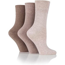 HiFEN 3 Paar Dames Multipack Diabetische Sokken Gentle Grip Naadloze Teen Niet Elastische HoneyComb Sokken UK 4-8