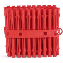 Wall Plug (96 Pack) Brown 7 x 42mm or Red 5.5 x 34mm Type Universal Screw Fixing (RED 5.5 x 34mm)
