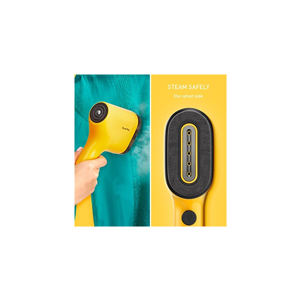 pure-pop-compact---perfect-for-travel--handheld-clothes-steamer--70ml-water-tank--sunshine-yellow--dt2026