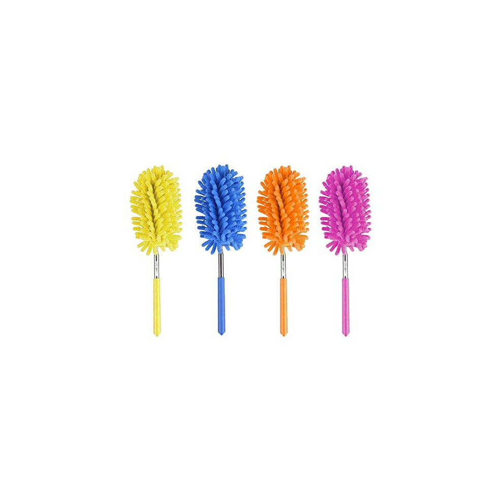 Mnvd Feather Duster Microfibre Feather Duster Extendable Duster Telescopic Feather Duster Microfibre Telescopic Washable Feather Duster Dusting Brush