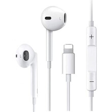 Wired Earphones for iPhone,in-ear HiFi stereo noise isolating earbuds,With volume control and microphone,Noise earphone Cancellation Compatible With