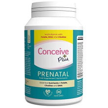 Prenatal - Multivitamin + DHA, Choline, Folate. Non GMO Supplement During Pregnancy, 30 Days Supply, 60 Caps