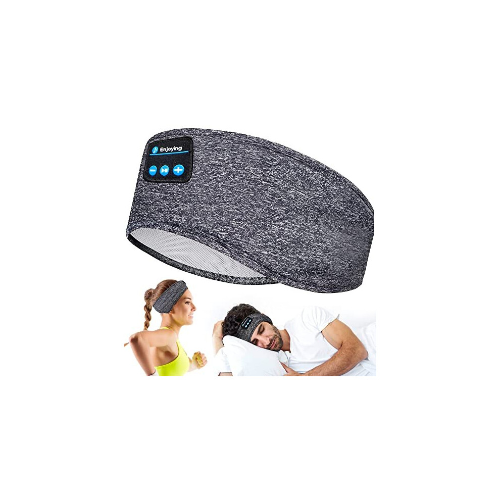 Headband Headphones – Wireless Sport and Sleep Headphones Headband – Sweatproof Music Bluetooth Headband - Comfortable Soft Sleeping Headphones ?
