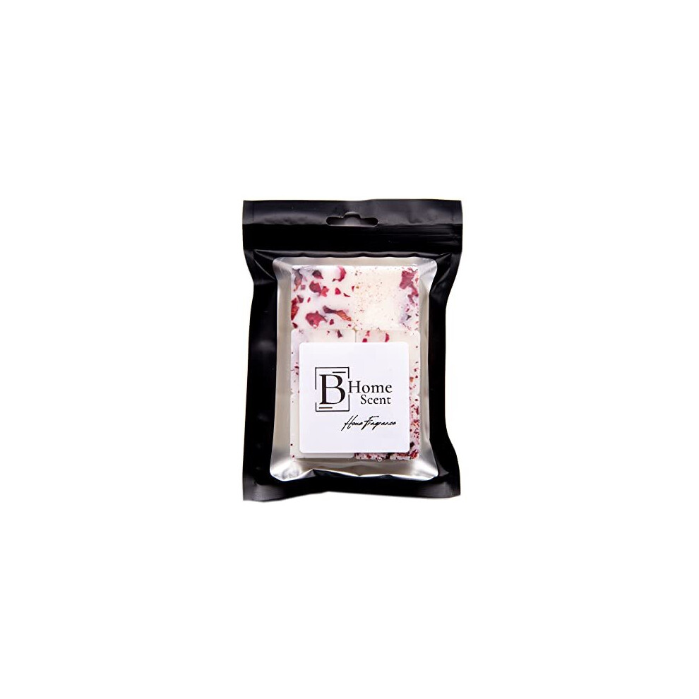 Scented Wax Melts Bag with Crushed Rose Petals - Handmade in UK , Candle Alternative (Pack of 6 x 12g) (Velvet Rose & Oud)