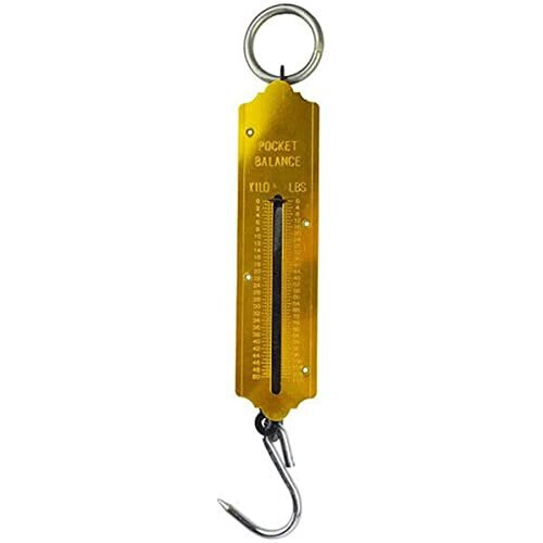 Spring Balance Scales 150KG Hanging Hook Handheld Metal Weighing Scale Kilo  & LBS on OnBuy