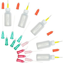 Tip Glue Dropper Dispenser,5pcs-30ml Precision Tip Applicator Bottle for Gluing Quilling DIY Craft Acrylic Painting,Needle Bottle Applicator, Needle