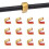 Archery Bow String Nocking Points Strings Nock Sets Brass Buckle Clip Knocks (12pcs/pack) 1