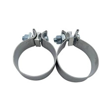 1 Pair 2pcs SHLPDFM 3" Stainless Steel T409 Narrow Band Exhaust Clamp Lap Joint Universal for The Catback Muffler Downpipe