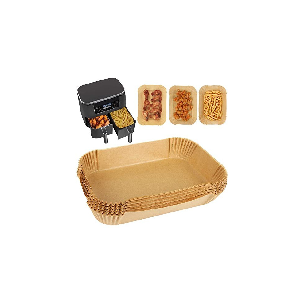 Yql Air Fryer Liners For Ninja/Tower Dual, Disposable Air Fryer Parchment Paper Liners Air Fryer Accessories Compatible With Ninja [Af300uk], [Af400uk],