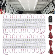 12V Van Interior Light Kits, Car LED Ceiling Lights Kit with 120 LEDs, LED Project Lens Lamp Work Light Module Light for Van RV Truck Boats Caravans