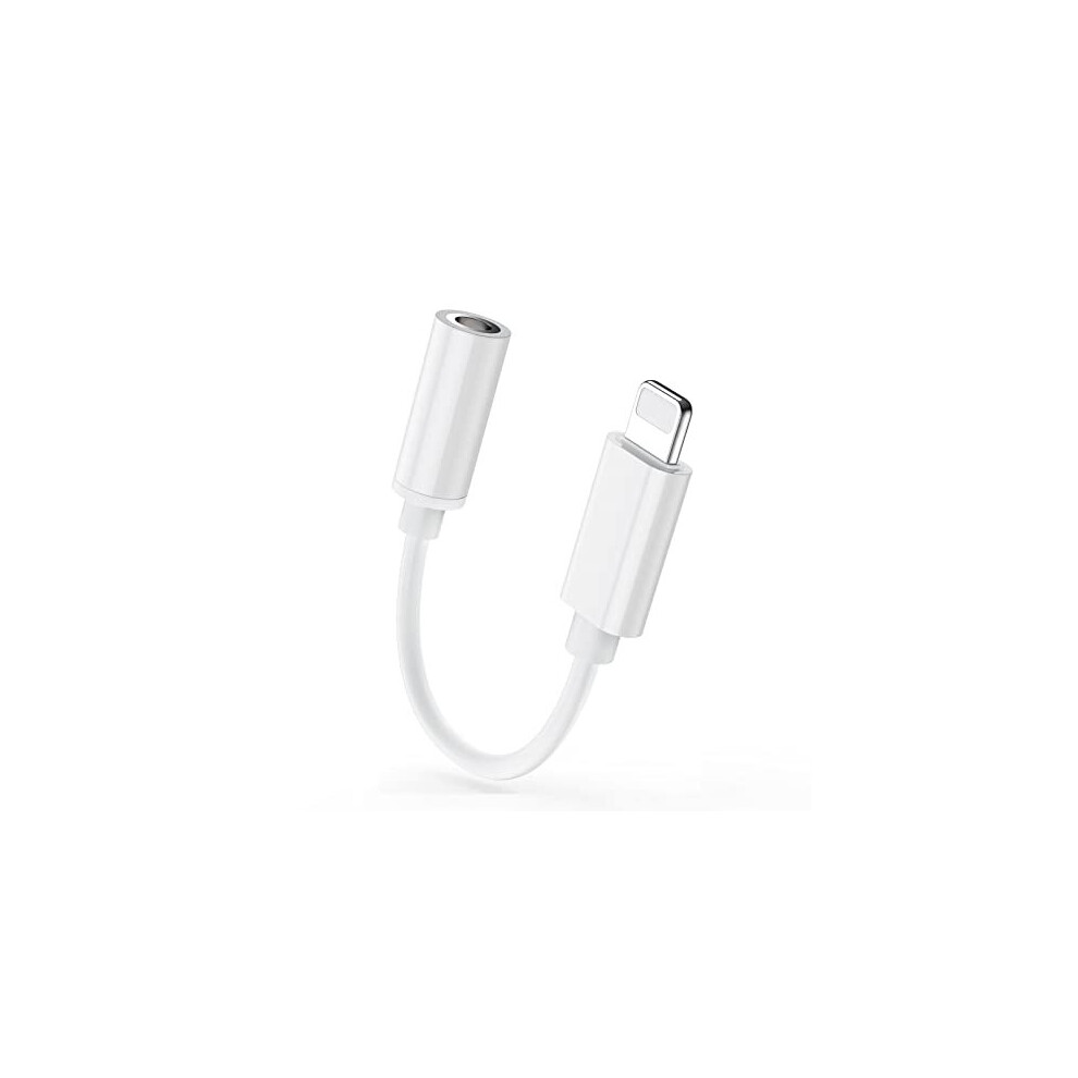 [Apple MFi Certified] iPhone 3.5mm Headphones Adapter, Lightning to 3.5 mm Headphone/Earphone Jack Converter Audio Aux Adapter Dongle Compatible with
