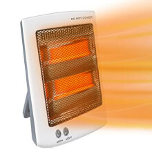 Infrared Heater, 800W Halogen Heater with 2 Heat Settings, Electric Heater Low Energy, Foldable Quartz Radiator Heaters for Home Office Garage,