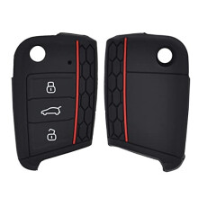 Vw Key Fob Cover TPU For Vw Golf 7, MK7, GTI, Skoda, Seat Leon, Octavia, Polo, Seat Ibiza, 3 Button Golf Key Protection Cover, Volkswagen Polo Key Fob
