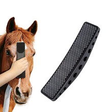 Horse Massage Comb,6-in-1Horse Hair Brush,TPR Horse Grooming Brush,Pet Root Brush for Horse Dog and Cat Grooming Shedding