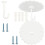2 Set Ceiling Mosquito Net Hooks Bunk Bed Hanger Hook Super Glue Dome Mosquito Net Hooks with Base Screws Ceiling Hook for Hanging Light Canopy 1