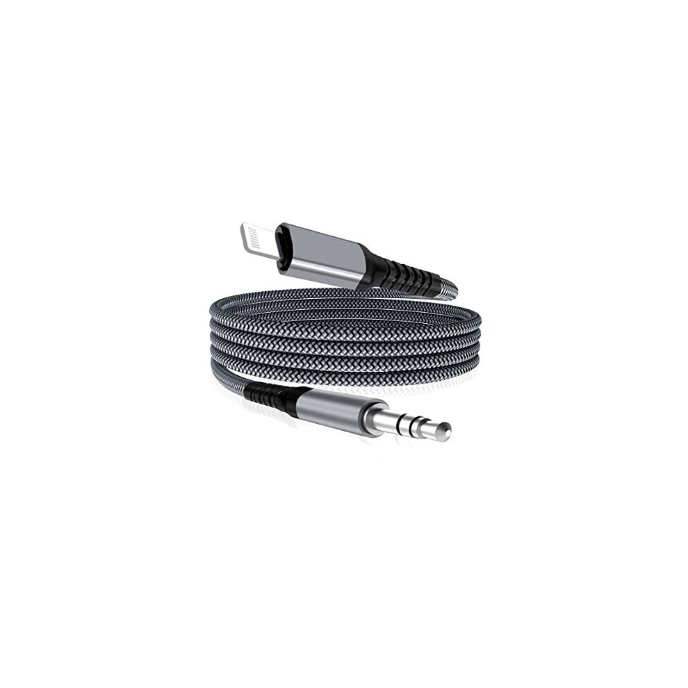 Lightning to 3.5mm Aux Cord 1.2M,Apple MFI Certified 1/8 Inch Headphone Jack Adapter,Auxiliary Audio Cable for iPhone 11 12 13 14 Mini Pro Max,7 8