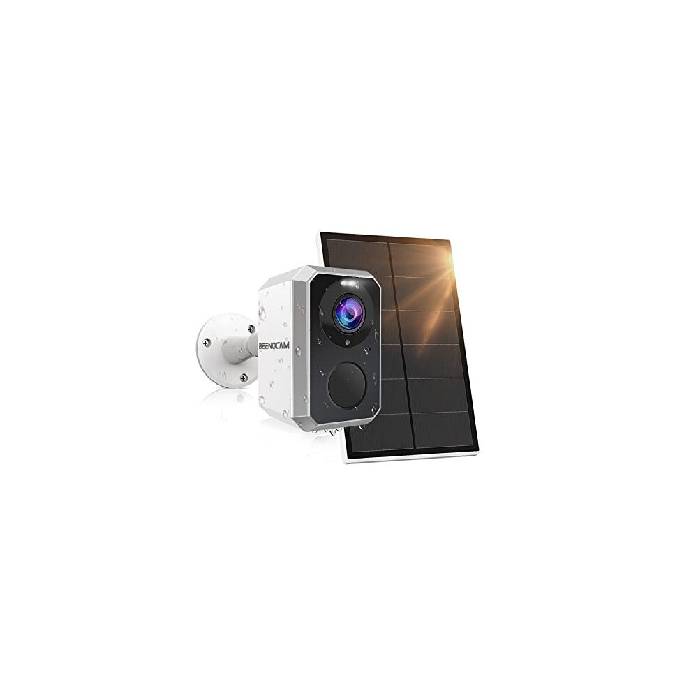 2K Solar Security Cameras Wireless Outdoor Battery Powered Surveillance Camera for Home Security, WiFi Outdoor Camera with Spotlight Siren, Motion