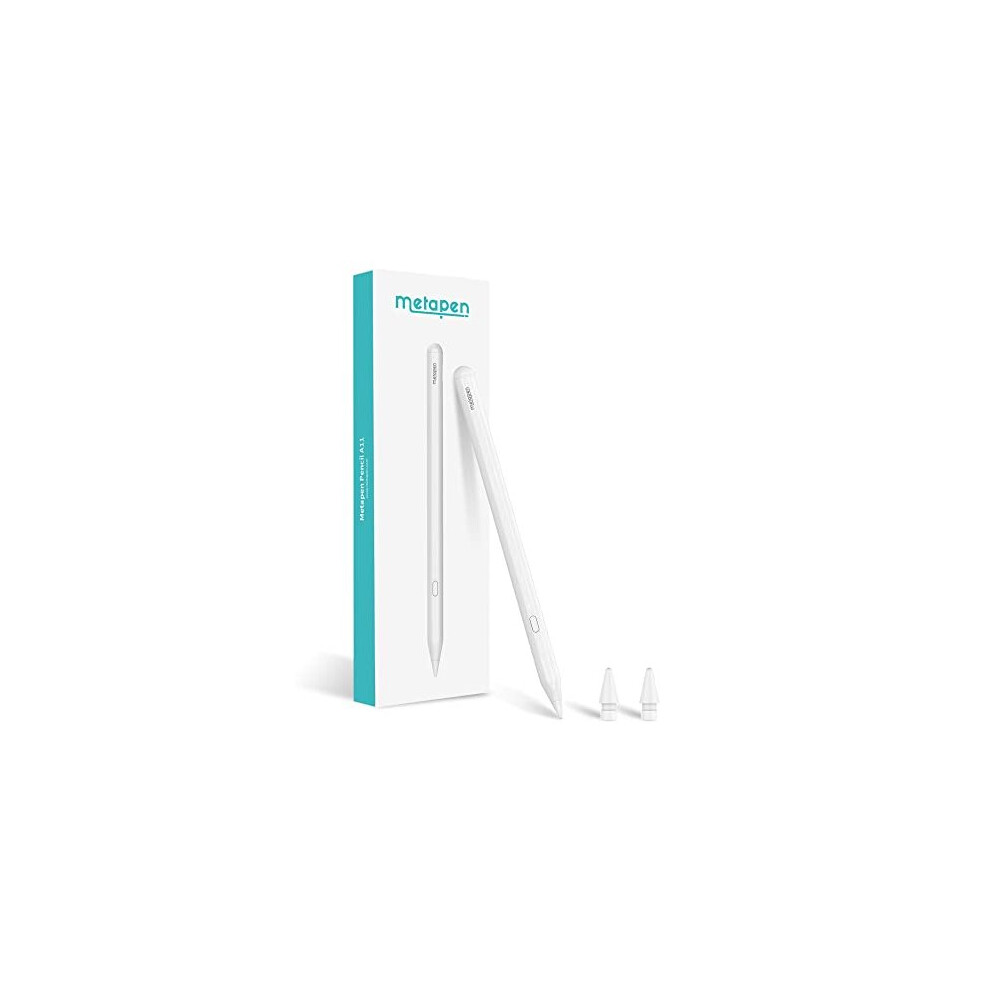 pencil A11 Compatible iPad 2018-2022, 2X Faster Charging, Bluetooth Hotkey, Palm Rejection, Tilt Sensitivity iPad Stylus Pen Compatible iPad Pro, iPad