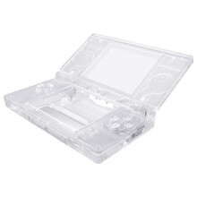 Clear Replacement Full Housing Shell for Nintendo DS Lite, Custom Handheld Console Case Cover with Buttons, Screen Lens for Nintendo DS Lite NDSL -