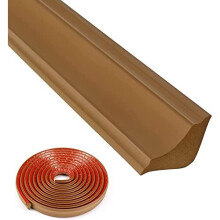 5m Molding Trim Self Adhesive Flexible Skirting Board Wall Trim Ceiling Baseboard Trim Caulk Strip Molding Trim for Wall Corner Ceilings Edge Cabinet