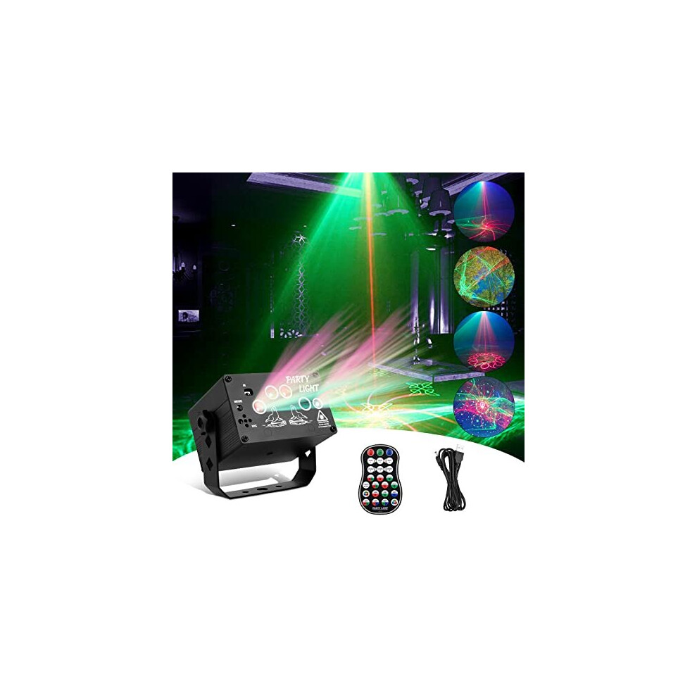 Dj Disco Lights Party Lights, Northern Lights, USB Sound Activated Strobe Stage Effect Atmosphere Lights Indoor Projector for Party, Family Birthday,