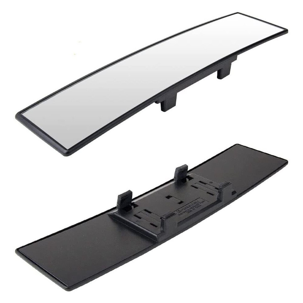 Car Rear View Mirror Middle, Universal 11.81 Inch Panoramic Convex Rearview Mirror, Interior Clip-On Wide Angle Rear View Mirror To Reduce Blind Spot 5014542651359