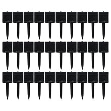 Archery Target Pins, 30pcs Archery Target Nails Nylon Lengthening Reusable Target Paper Pins for Shooting (Black)