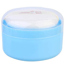 Talcum Powder Puff Box Dusting Powder Case Blue Baby Powder Powder Puff case talcum Powder Puff case Powder Applicator Container with Puff Body Powder