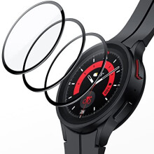 Screen Protector for Samsung Galaxy Watch 5 Pro 45mm, Full Coverage Tempered Glass, HD Clear, 3 Pack