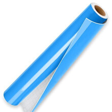7 Ft Blue Permanent Vinyl - 30.5 x 213.5 cm Glossy Blue Vinyl Self Adhesive Vinyl for DIY Craft, Vinyl with Grid for Cutting Machine, Silhouette Cameo