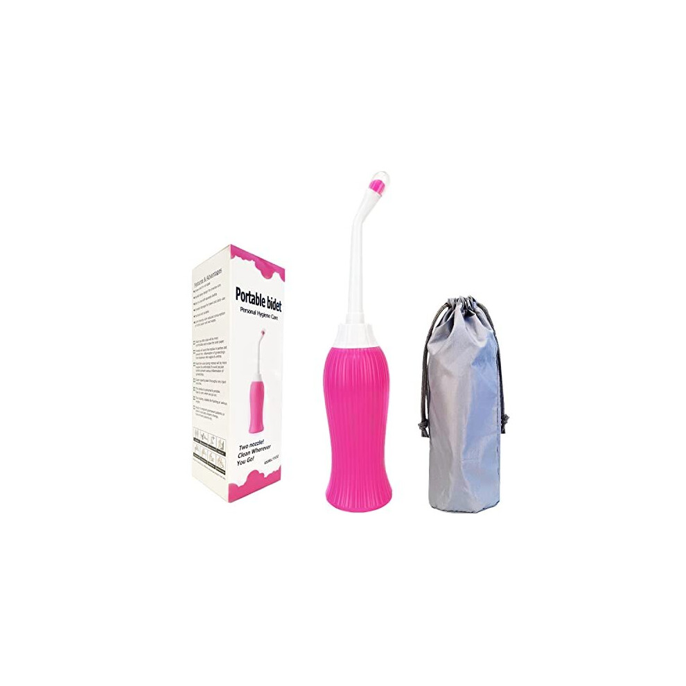 Latawon Portable Bidet Spray Handheld,450Ml Water Capacity With 2Pcsangled Nozzle,Personal Bidet Sprayer For Kids Ass Washing,Personal Hygiene Bathroom