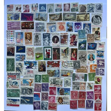USA Postage Stamps Collection: 100 Different Stamps for Collectors