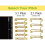 Wire Binding Spines, 7.9mm, 40 Sheet Binding Capacity, 34 Loops, A4, Multi-Colour, Pack of 100 3