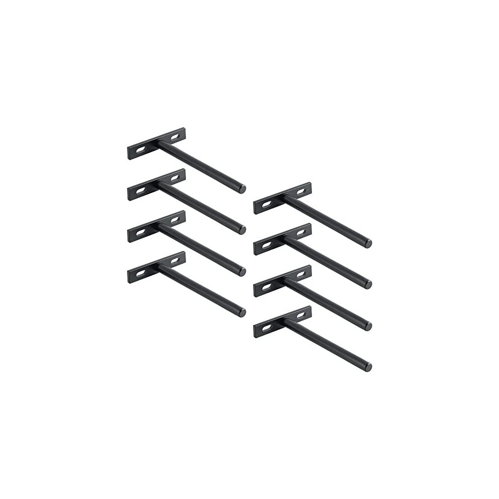 Floating Shelf Brackets Heavy Duty 125Mm/5-Inch Invisible Hidden Shelf Supports For Wall, T Shape Metal Brackets For Concealed Wood Shelves Wall 5014542674044
