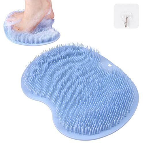 Foot Scrubber for Shower, Foot Cleaner Massager Mat with Non-Slip Suction Cups, Shower & Bath Foot Scrubber Mat for Foot Care, Exfoliation, Spa, Foot