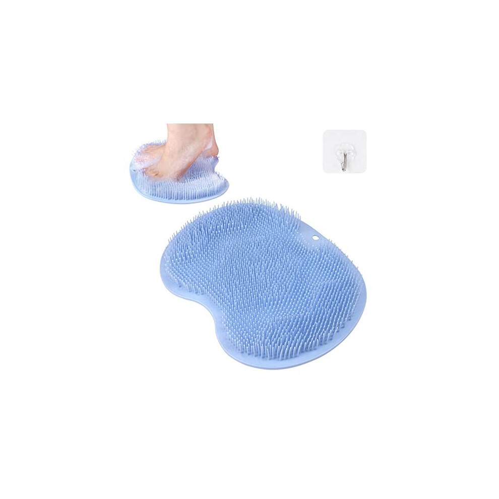 Foot Scrubber for Shower, Foot Cleaner Massager Mat with Non-Slip Suction Cups, Shower & Bath Foot Scrubber Mat for Foot Care, Exfoliation, Spa, Foot