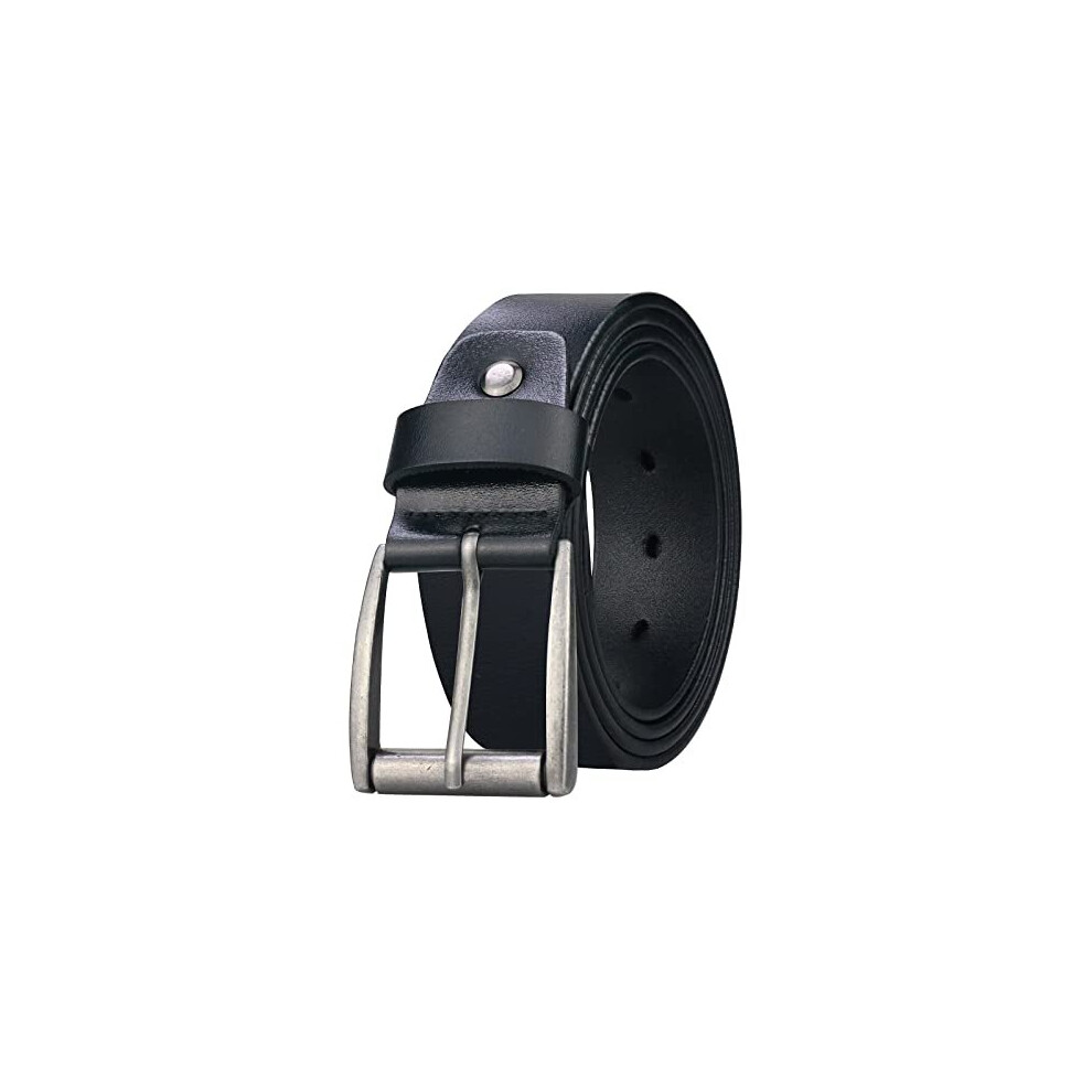 Genuine Leather Belts for Men, Black Mens Belts Leather For Jeans Trousers,Golf Belts Men Leather,Black Waist Belt Men, Leather Work Belt Designer