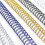 Wire Binding Spines, 15.9mm, 130 Sheet Binding Capacity, 34 Loops, A4, Multi-Colour, Pack of 50 5