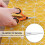 Fabric Scissors, Scissors Set with Sharp Stainless Steel Blade and Soft Handles, Including Sewing Scissors, Craft Scissors, Thread Snipers and 5