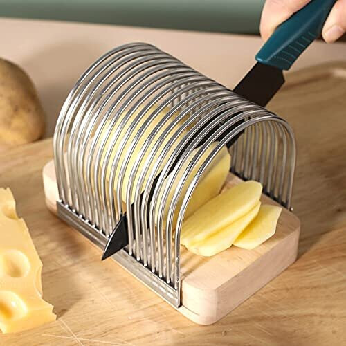 Hasselback Potato Slicer, Hasselback Potato Cutter Rack, Potato Slicing