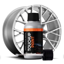 Silver Alloy Wheel Rim Touch Up Paint | Suitable For Painted Or Powdercoated Wheels | 30ml Bottle For Car l Scratch Repair | Curbed, Chipped and