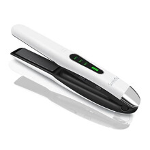 Voga 2 in 1 Cordless Hair Straightener and Curler, Travel Wireless Portable USB Rechargeable Straighteners, Mini Flat Iron Curling Wand with Ceramic