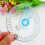 360 Degree Protractor Angle Measure 2Pcs Protractor Circle Protractor 10cm Plastic Protractor 360 Ruler Measuring Tool for Students and Children 6