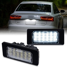 Pack of 2 Number Plate Lights with CAN-Bus Error Free 2835 SMD Number Plate Light for A-udi A1 S1 A5 A7 for VW Golf6 Golf7 for SEA-T Alhambra