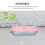 Dinner Plates 4pcs Unbreakable Divided Plates 3 Sections Portion Control Diet Plate Tray with compartments Plastic Dinner Set Reusable Dishes Set,BBA 6